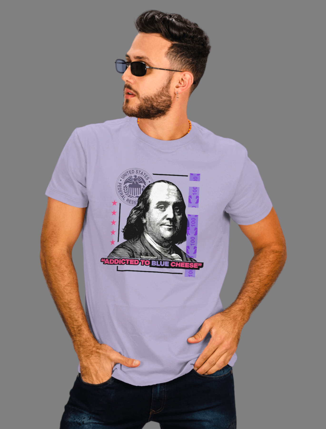 Men's Lavender Blue Cheese T-Shirt