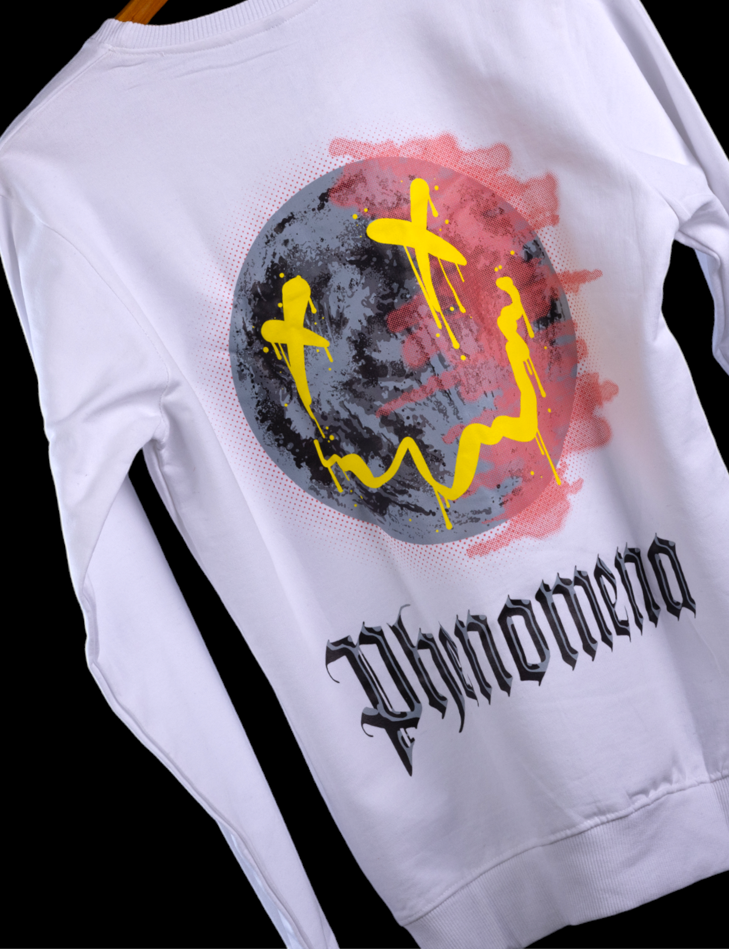 Moon Phenomena Men’s & Women’s Printed Sweatshirt in White