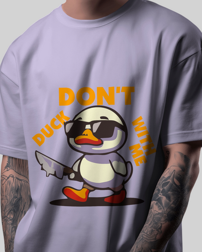 Don’t Duck Printed Oversized Tshirt