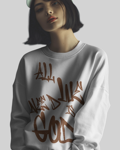 We Need God Printed Sweatshirt