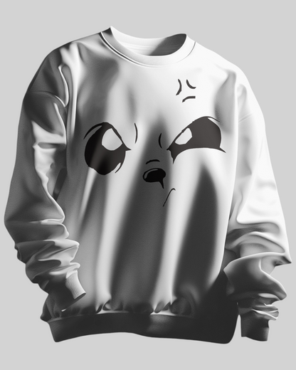 Look On Face Printed Sweatshirt