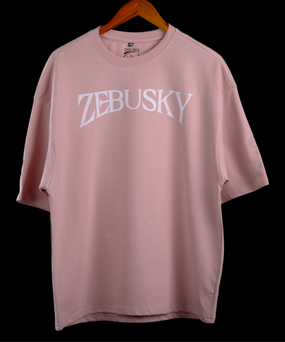 Printed Oversized T-shirt with Zebusky Logo