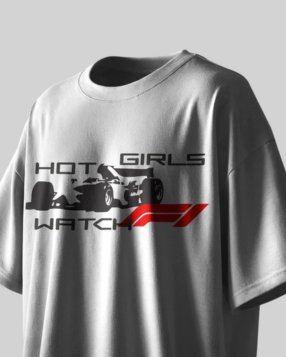 Speed & Style: F1 Beauties Printed Oversized T-shirt