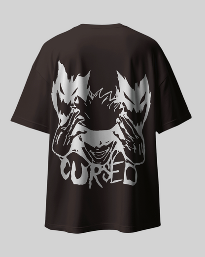 Gojo Cursed Printed Oversized T-shirt