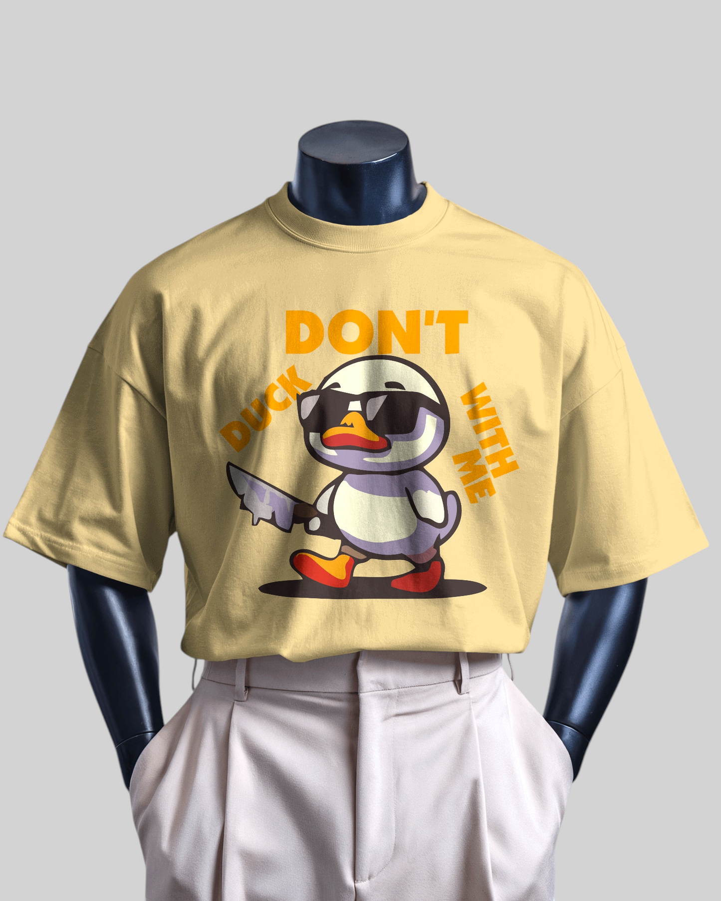 Don’t Duck Printed Oversized Tshirt