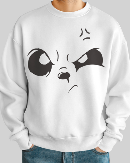 Look On Face Printed Sweatshirt