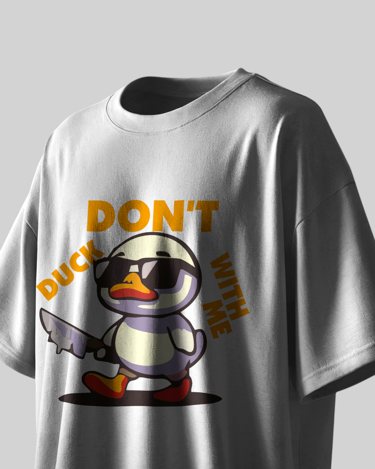 Don’t Duck Printed Oversized Tshirt