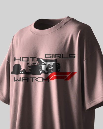 Speed & Style: F1 Beauties Printed Oversized T-shirt