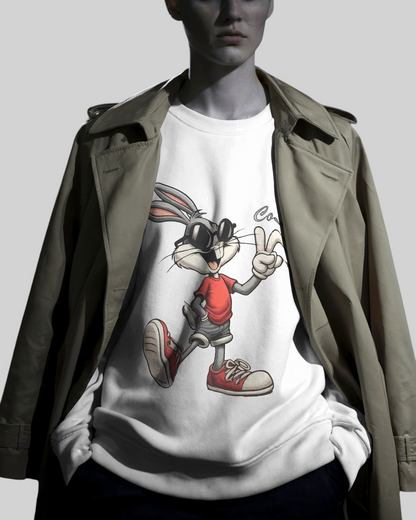 Bugs Bunny – The Happy Rabbit Printed Sweatshirt