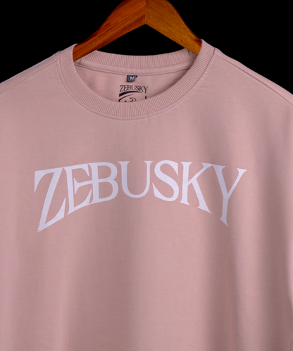 Printed Oversized T-shirt with Zebusky Logo