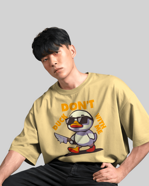 Don’t Duck Printed Oversized Tshirt