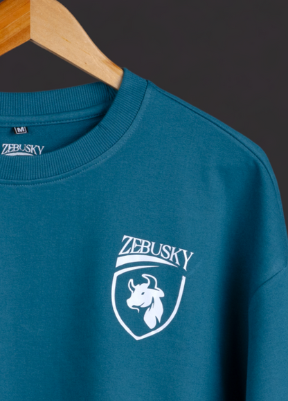 Printed Oversized T-shirt with Zebusky Logo