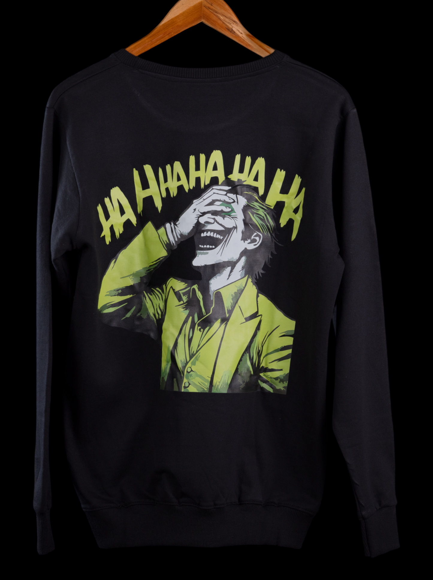 Last Laugh – Joker Black Printed Sweatshirt