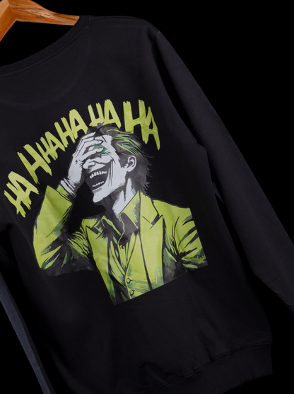 Last Laugh – Joker Black Printed Sweatshirt