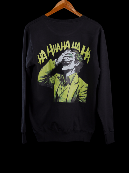 Last Laugh – Joker Black Printed Sweatshirt