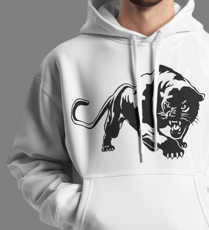 Men's White Jaguar Hoodie