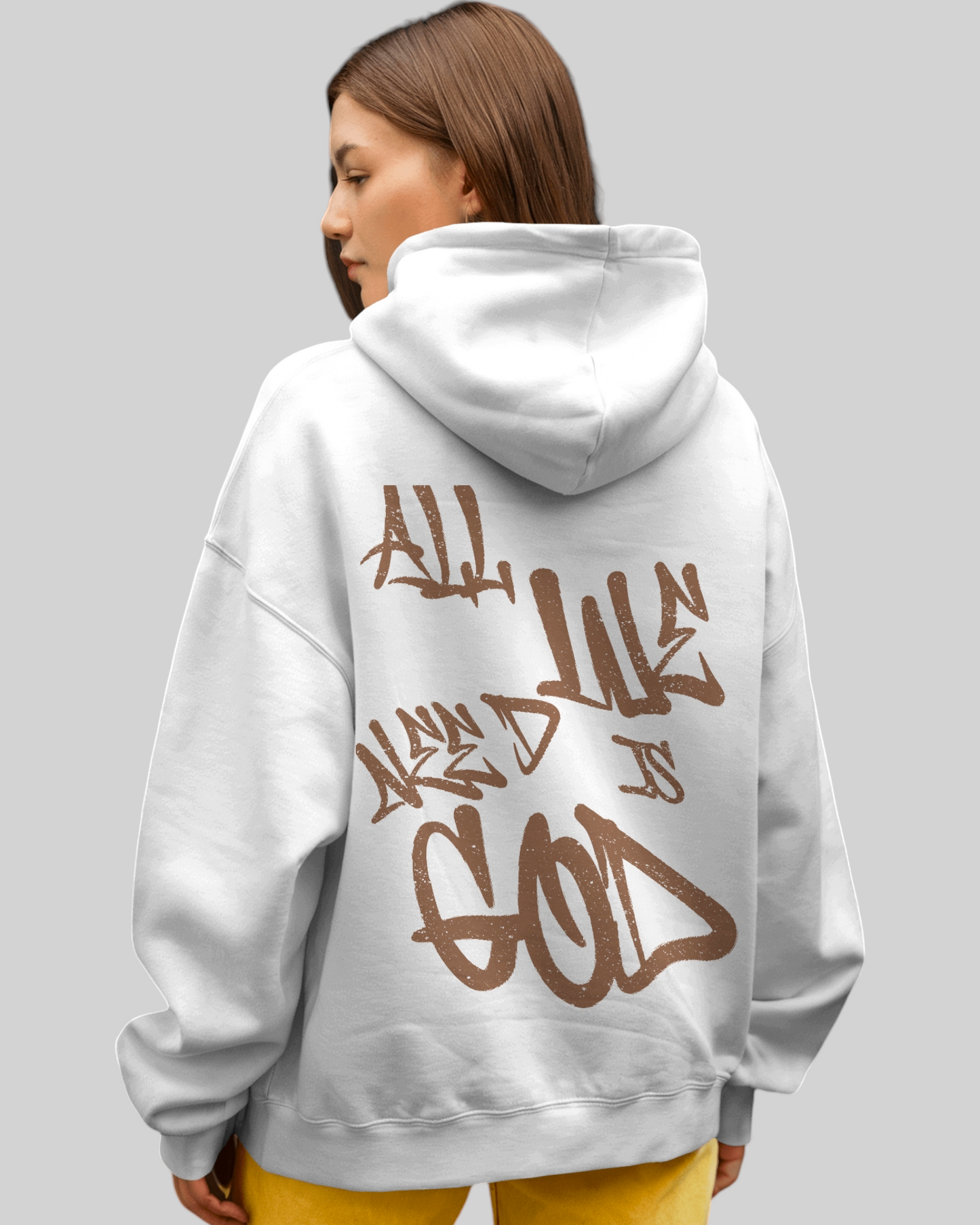 We Need God Printed Hoodie