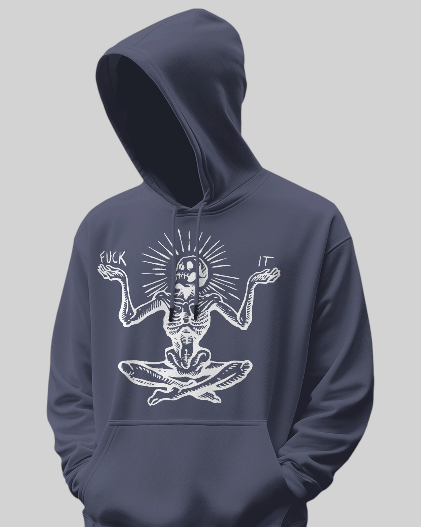 Zen & Unbothered Printed Hoodie