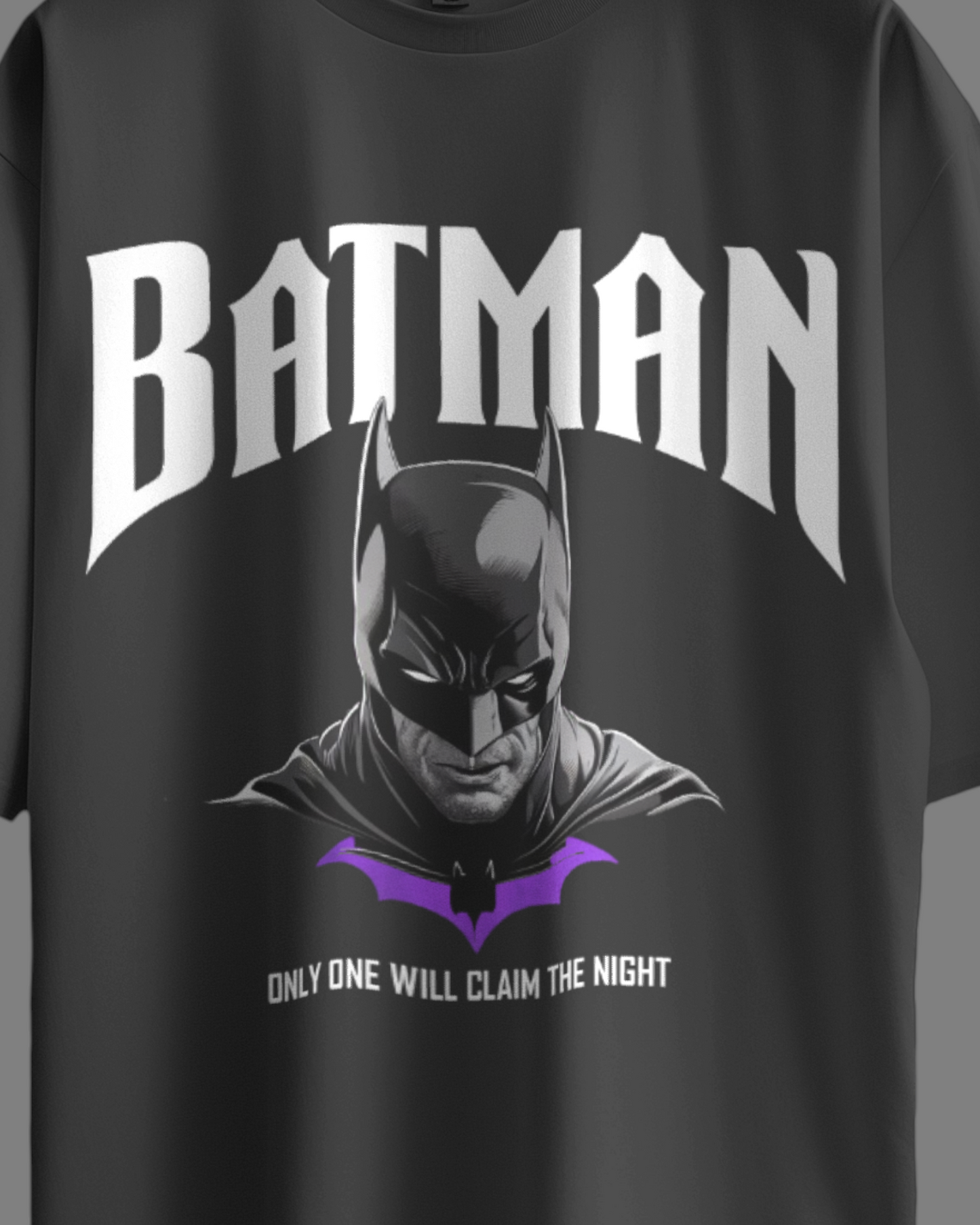 Oversized Black Batman T-Shirt