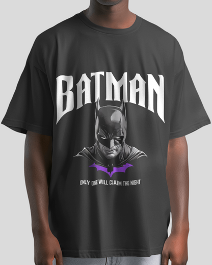 Oversized Black Batman T-Shirt