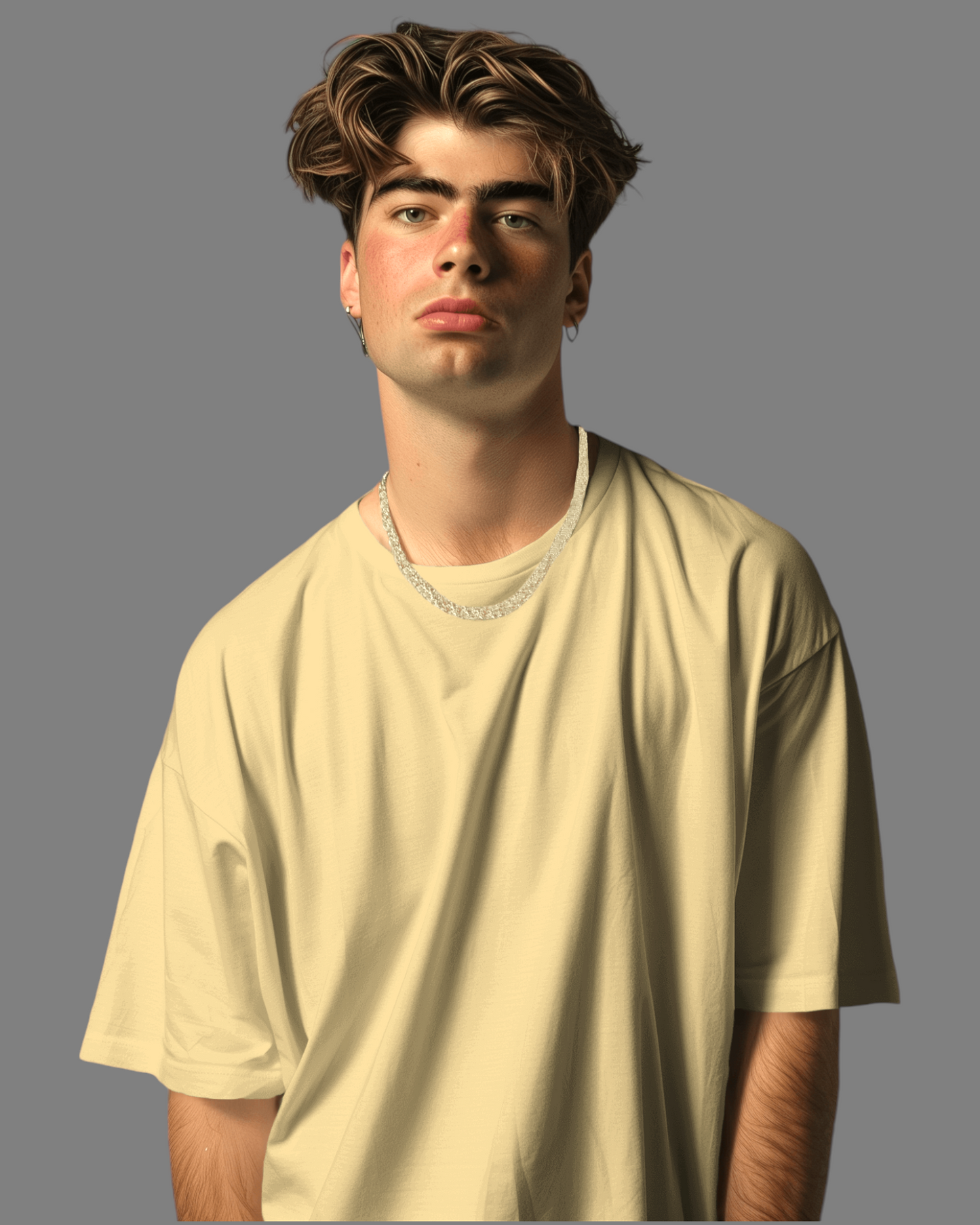 Oversized Men’s Plain T-shirt