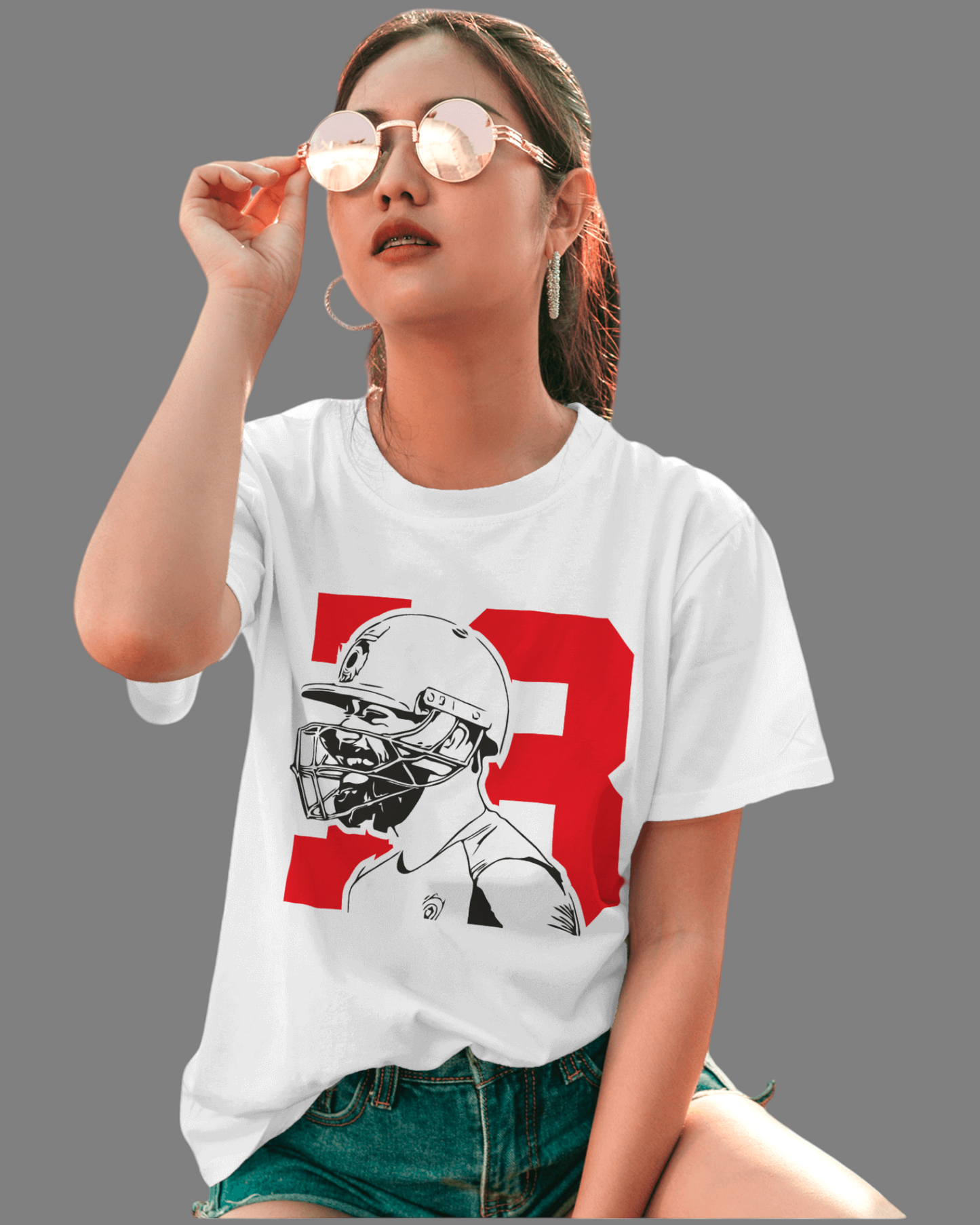 Virat Kohli Printed T-shirt in White