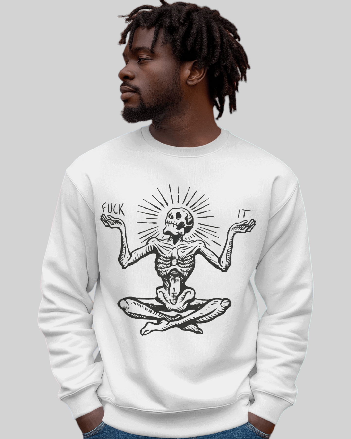 Zen & Unbothered Printed Sweatshirt