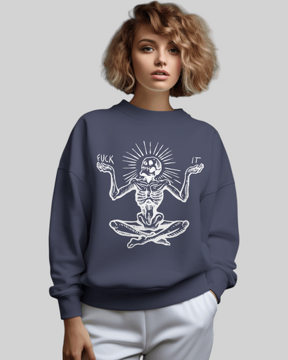 Zen & Unbothered Printed Sweatshirt