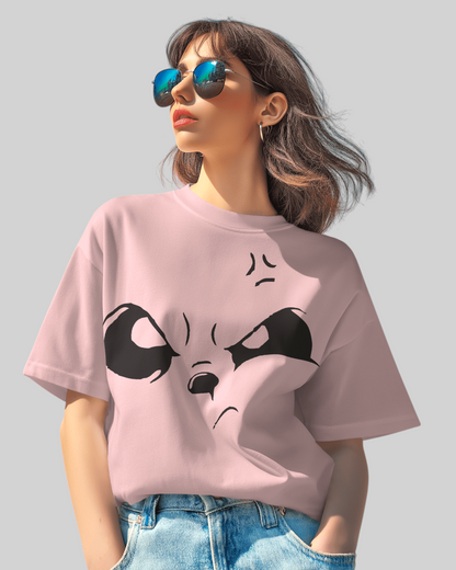 Look On Face Printed Oversized T-shirt