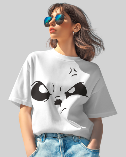 Look On Face Printed Oversized T-shirt