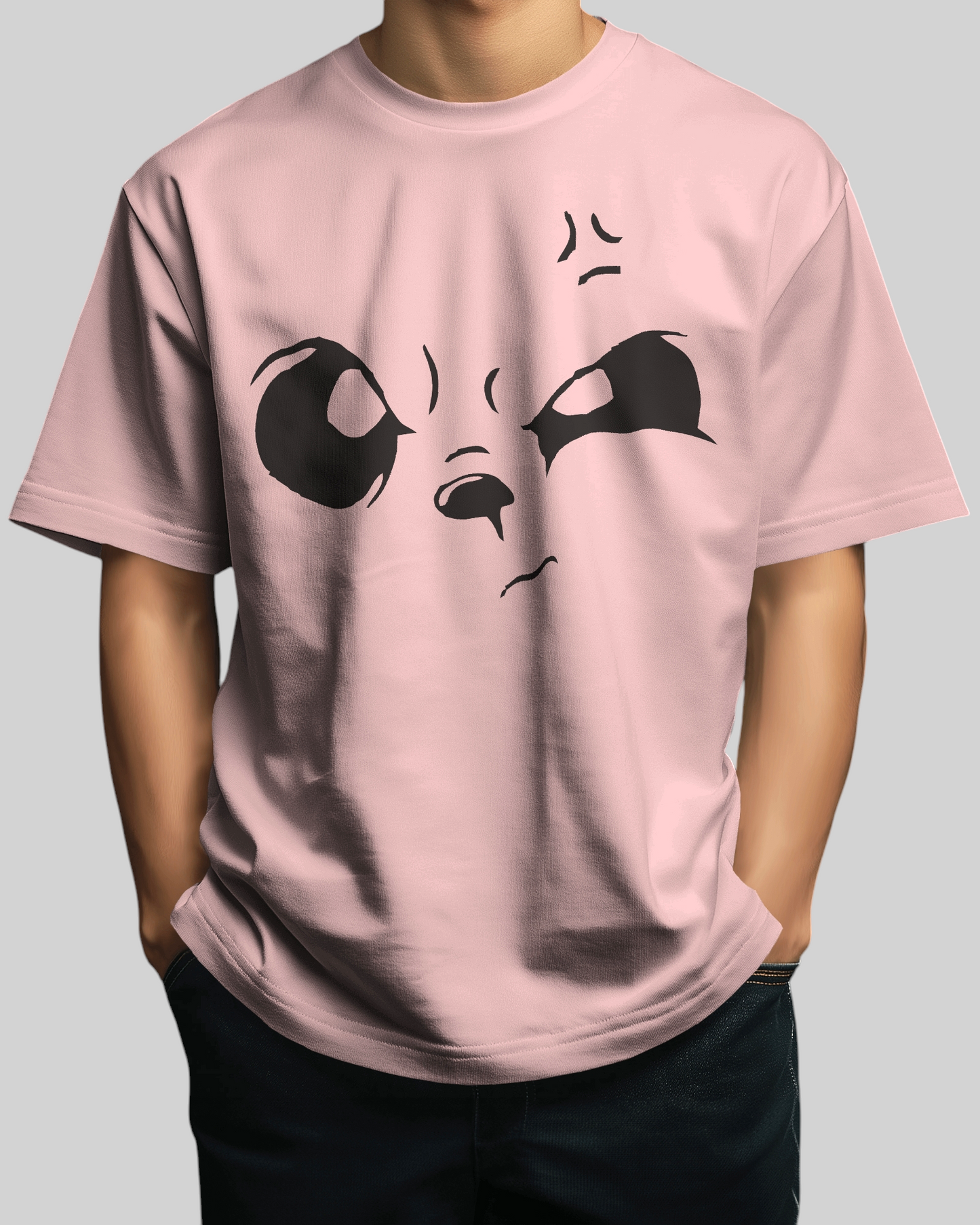 Look On Face Printed Oversized T-shirt