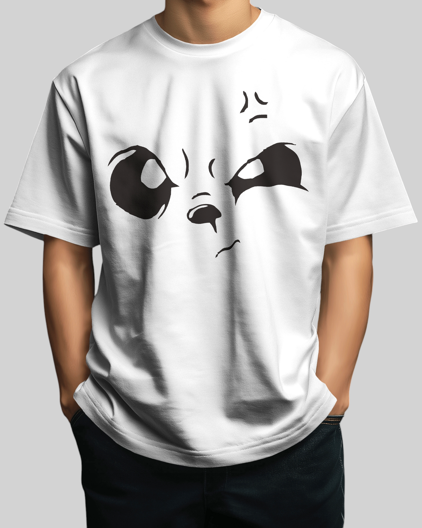 Look On Face Printed Oversized T-shirt