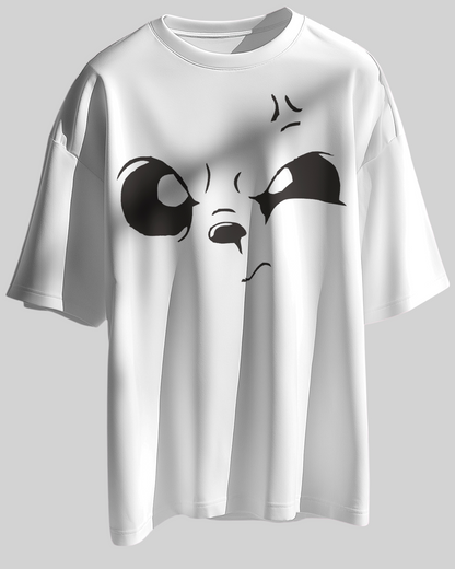 Look On Face Printed Oversized T-shirt