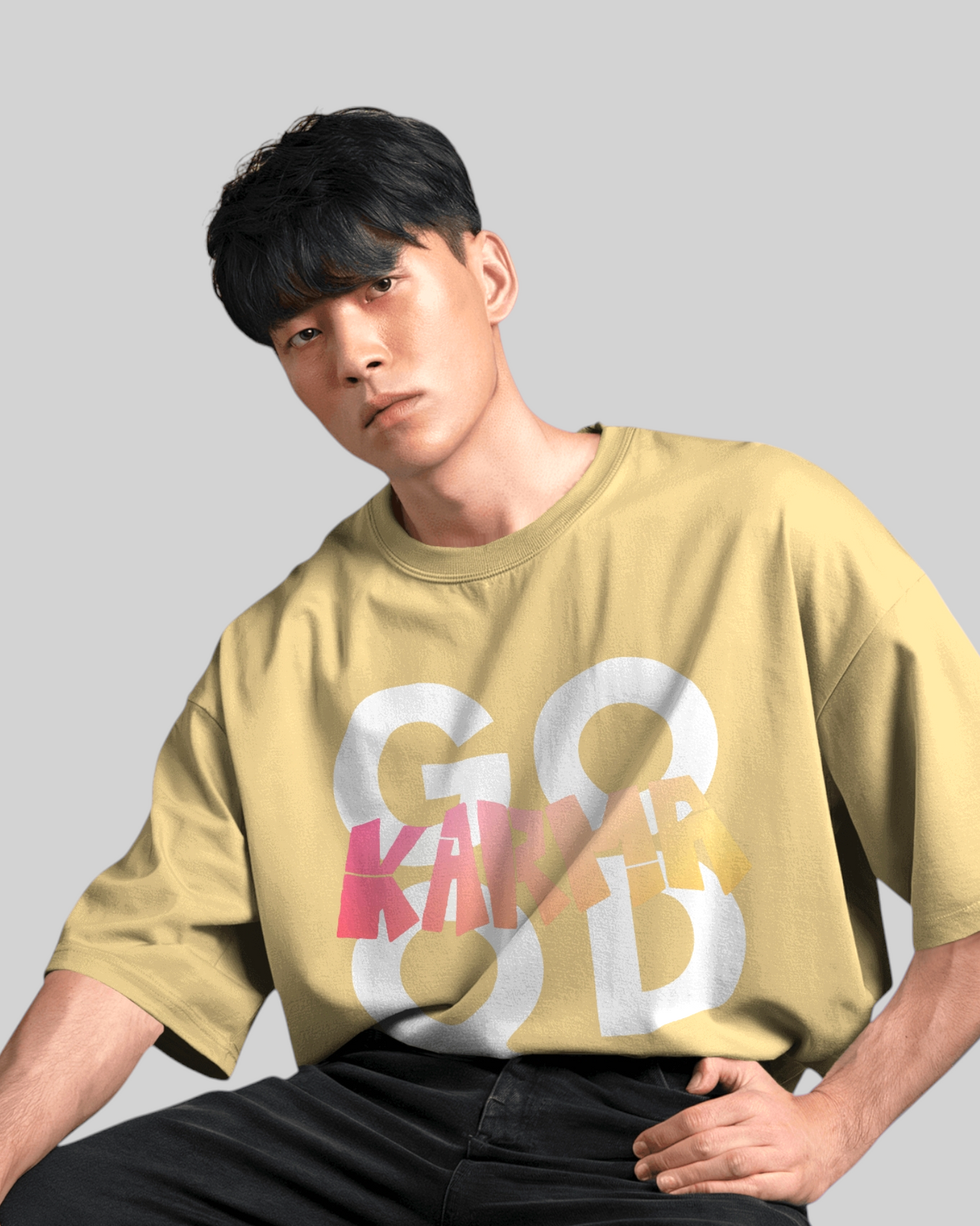 Go Karma – Good Printed Oversized T-shirt