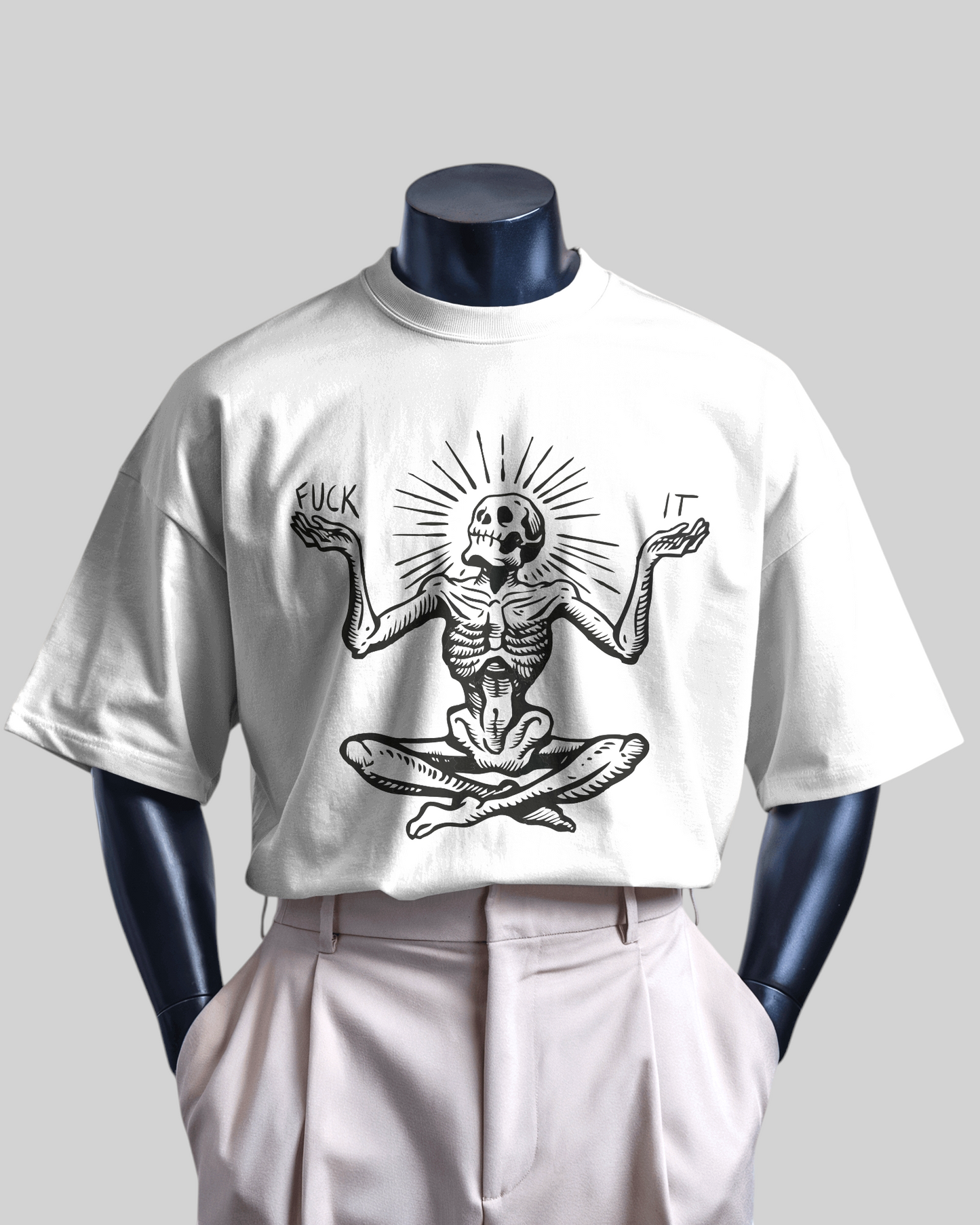 Zen & Unbothered Printed Oversized T-shirt