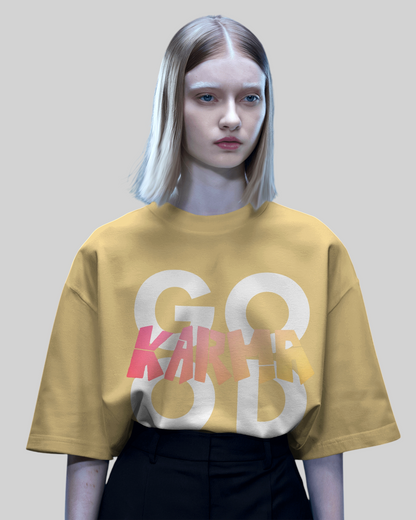 Go Karma – Good Printed Oversized T-shirt