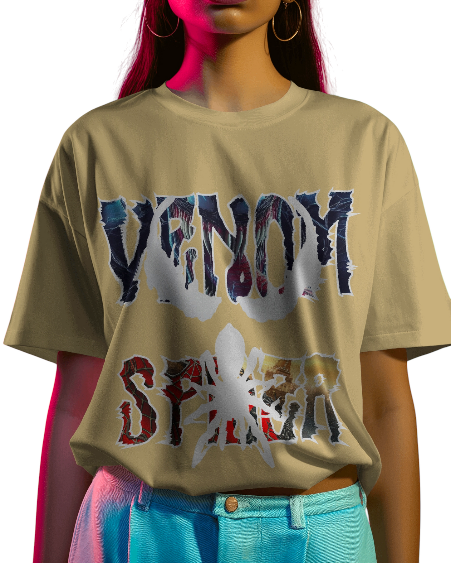 Venomous Web Oversized T-shirt