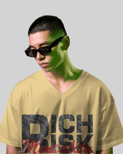 Rich Mentality Printed Oversized T-shirt