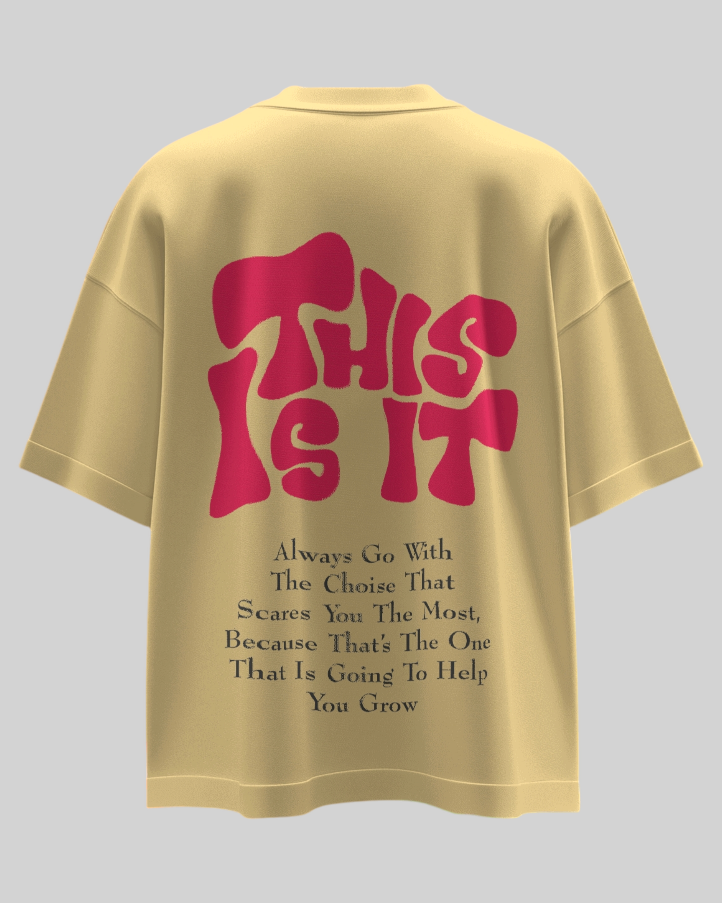 This Is It Printed Oversized T-shirt