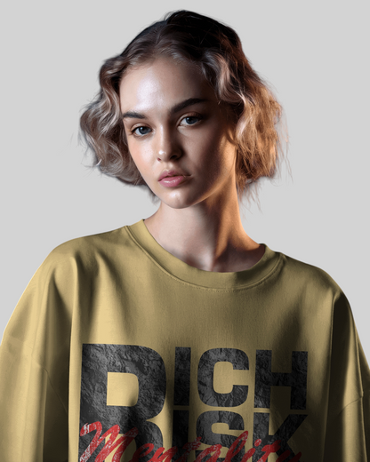 Rich Mentality Printed Oversized T-shirt