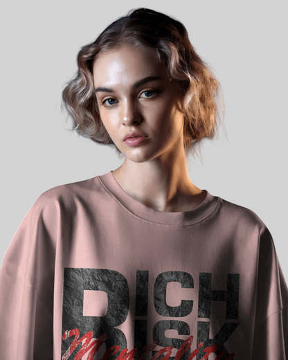 Rich Mentality Printed Oversized T-shirt