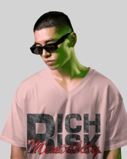 Rich Mentality Printed Oversized T-shirt