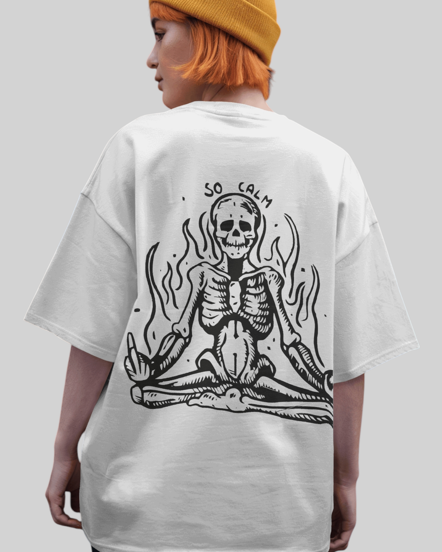 Zen Soul Vibes Printed Oversized T-shirt