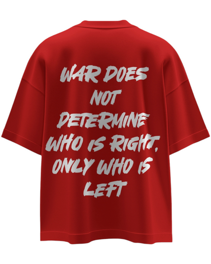 War – The Last Stand Printed Oversized T-shirt