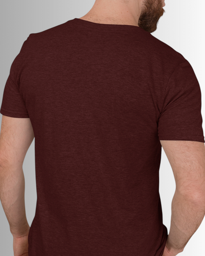 Maroon Cotton T-shirt Unisex