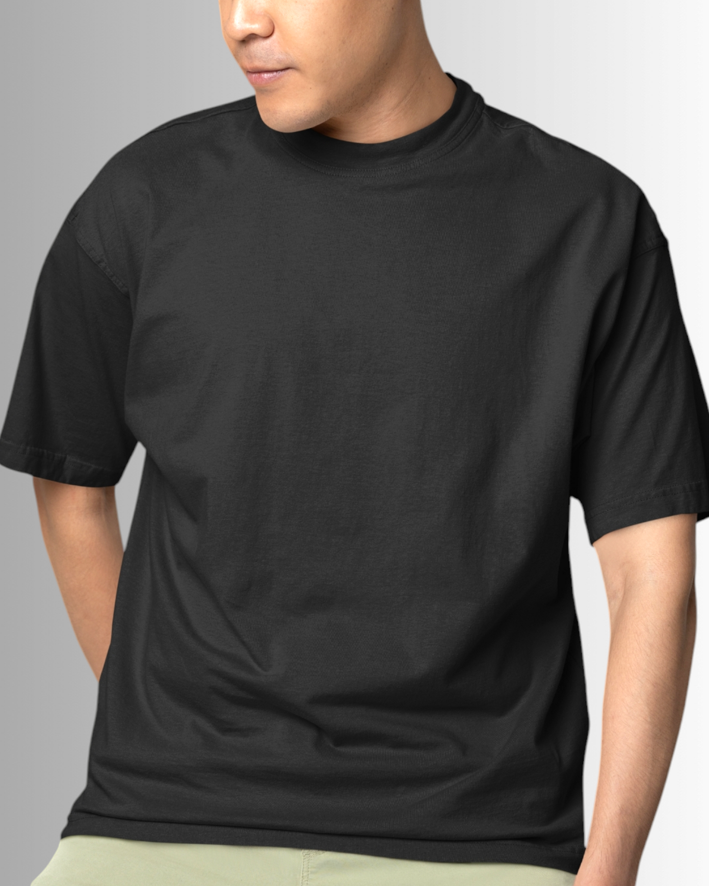 Black Cotton Oversized T-shirt Unisex