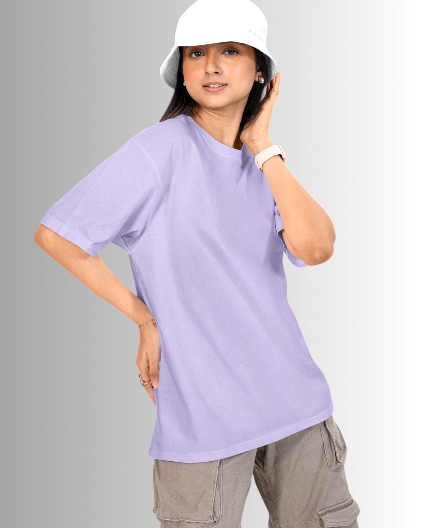 Lavender Cotton Oversized T-shirt Unisex