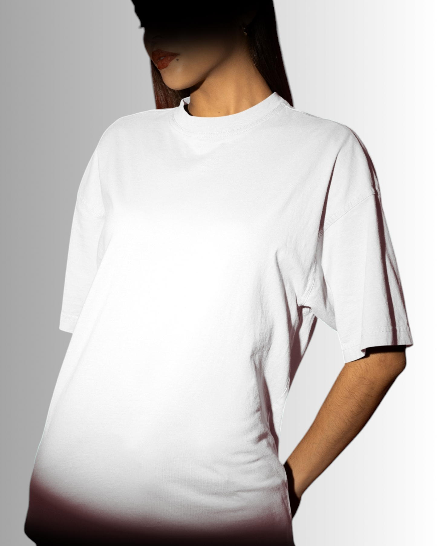 White Cotton Oversized T-shirt Unisex