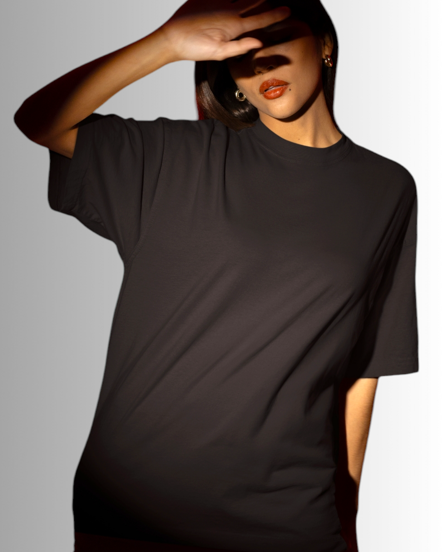 Brown Cotton Oversized T-shirt Unisex