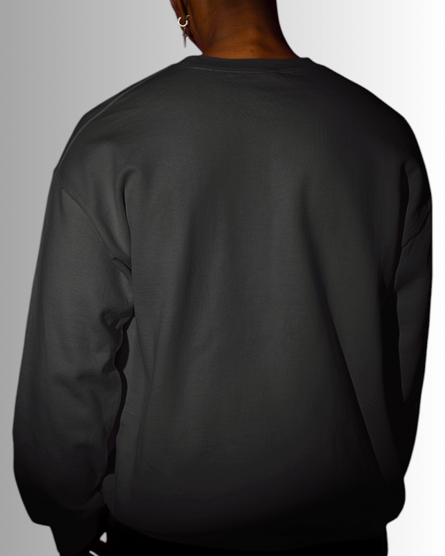 Black Cotton Sweatshirt Men's